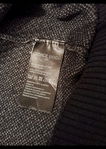 George hogg m beden Erkek Triko Bisiklet Yaka Kazak - Görsel 8