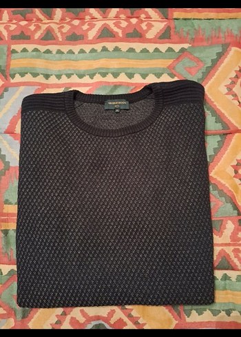 George hogg m beden Erkek Triko Bisiklet Yaka Kazak - Görsel 7