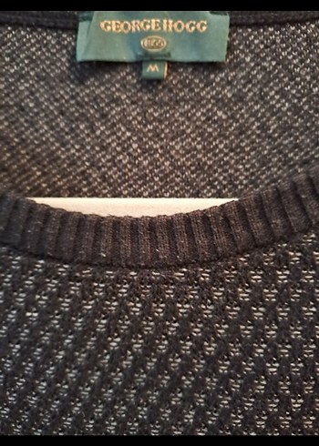 George hogg m beden Erkek Triko Bisiklet Yaka Kazak - Görsel 6