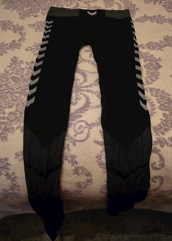 hummel marka xs beden Siyah Kadın Spor Tayt Elastik Bel - Görsel 4