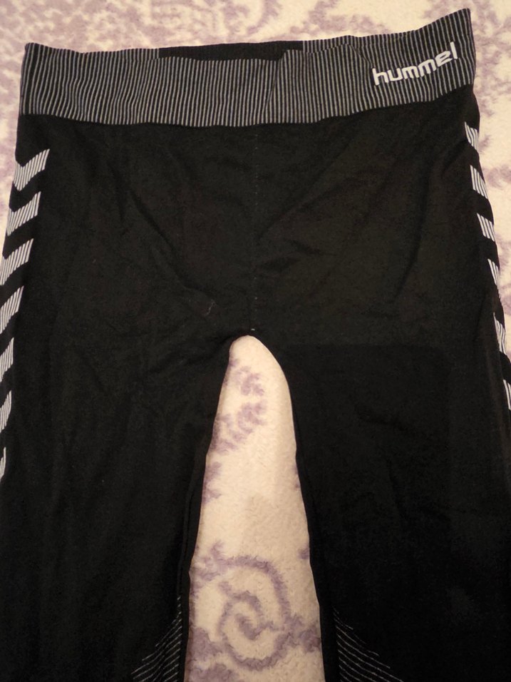 hummel marka xs beden Siyah Kadın Spor Tayt Elastik Bel - Görsel 2
