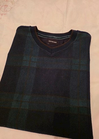 cotton bar marka m beden erkek kazak - Görsel 8