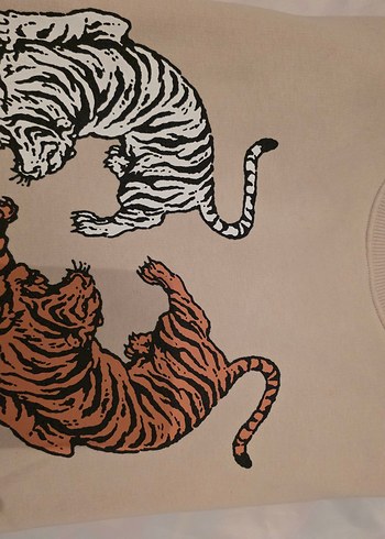 addax s beden Kadın Baskılı Sweatshirt - Görsel 11