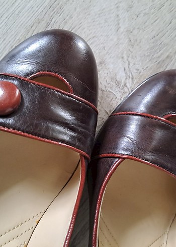 Enzo Angiolini Kahverengi Modern Klasik Topuklu Kadın Ayakkabı