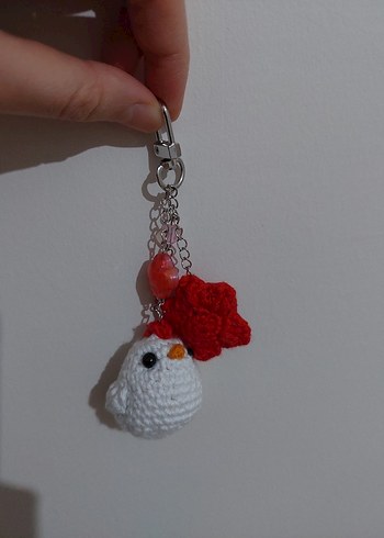 Tavuk Çanta Charm Anahtarlık - Görsel 2