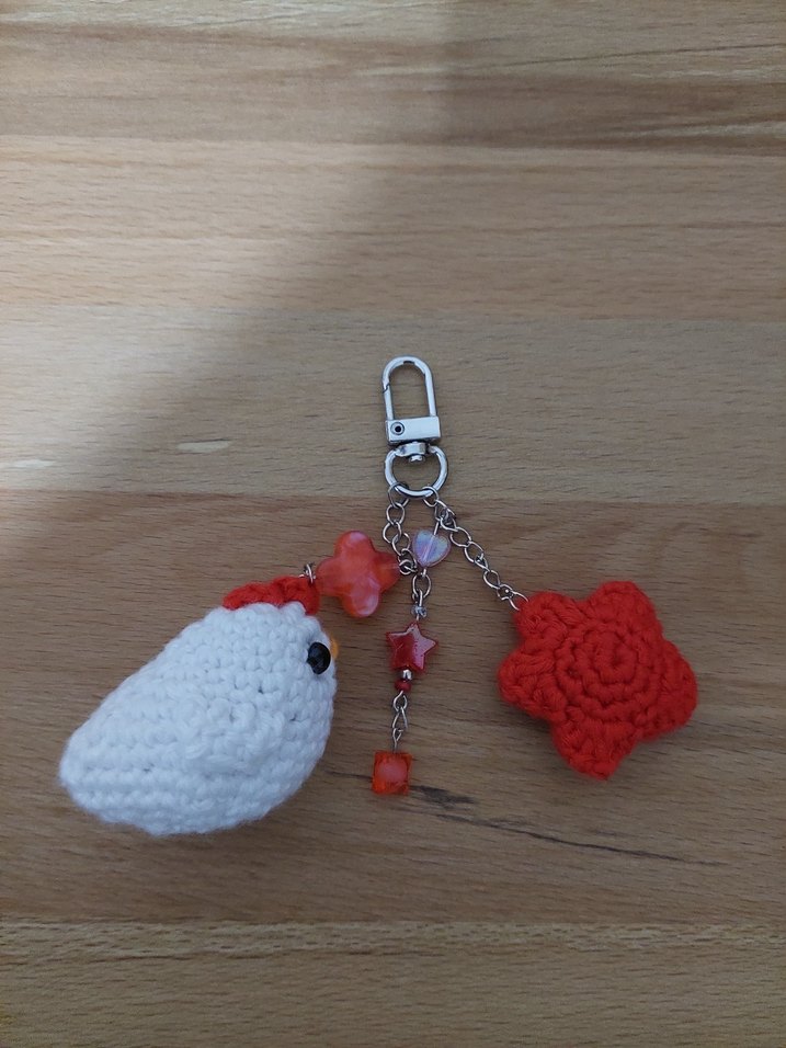 Tavuk Çanta Charm Anahtarlık - Görsel 3