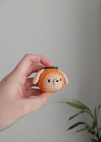 Mandalina Köpek Örgü Oyuncak - Görsel 2