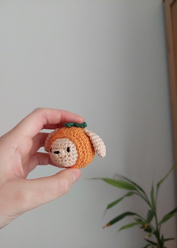 Mandalina Köpek Örgü Oyuncak - Görsel 4