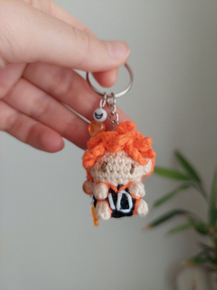 haikyuu hinata charm anahtarlık - Görsel 5