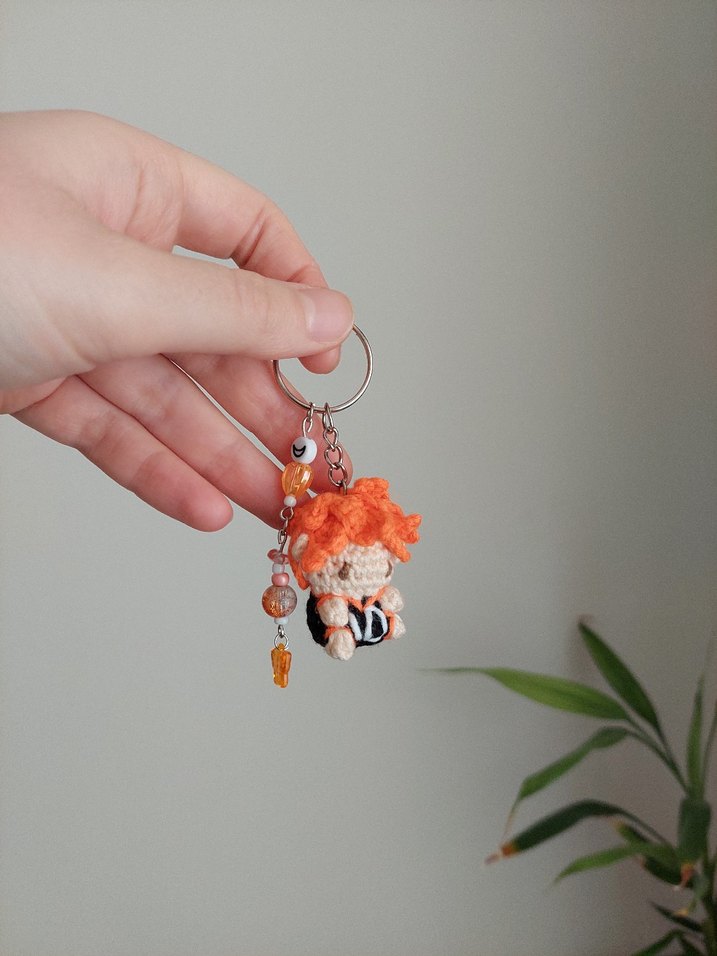 haikyuu hinata charm anahtarlık - Görsel 4