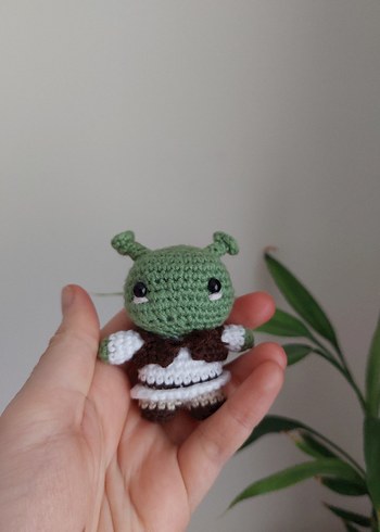 shrek örgü amigurumi oyuncak - Görsel 6