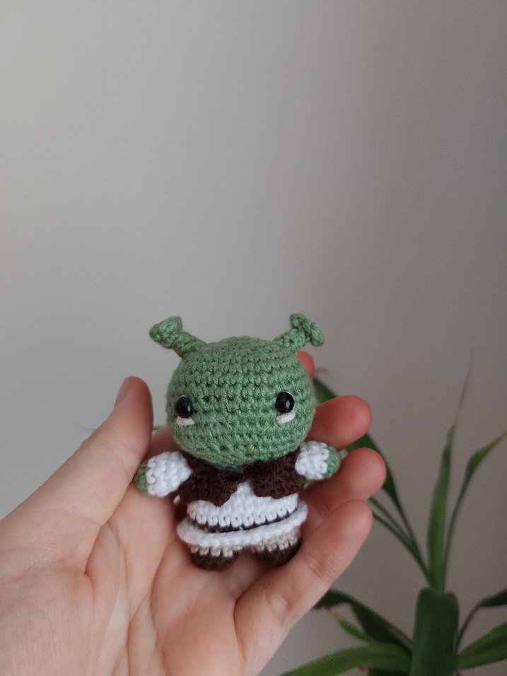 shrek örgü amigurumi oyuncak - Görsel 2