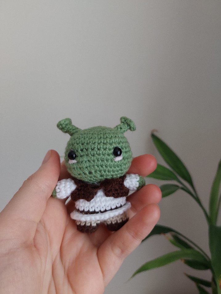shrek örgü amigurumi oyuncak - Görsel 3