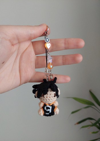 haikyuu kageyama mini charm anahtarlık - Görsel 2