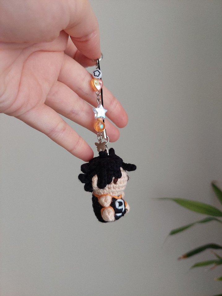 haikyuu kageyama mini charm anahtarlık - Görsel 5