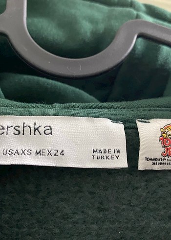 xs Beden yeşil Renk Bershka Oversize Sweatshirt
