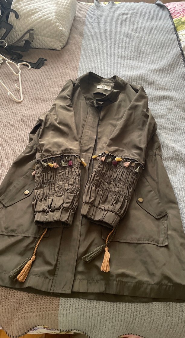 Kemerli Uzun Kesim Kadın Ceket - Görsel 2