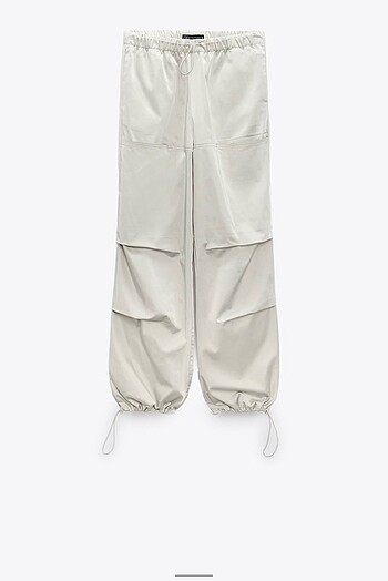 zara saten paraşüt pantolon