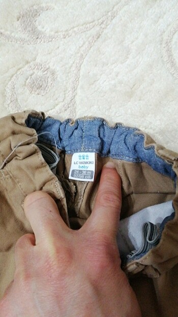 2 Yaş Beden camel Renk 2li pantolon
