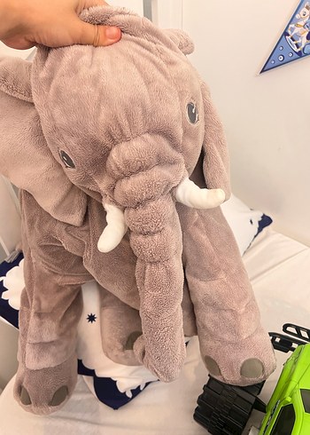 Ikea Yumuşak Gri Fil Peluş Oyuncak