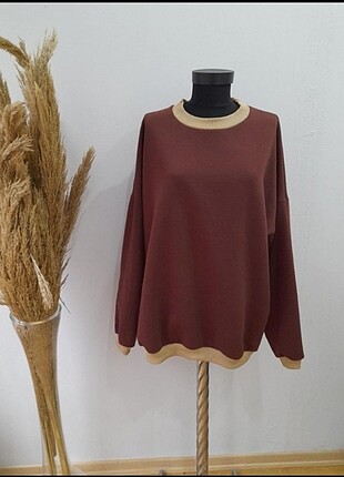 Iki iplik oversize sweatshirt