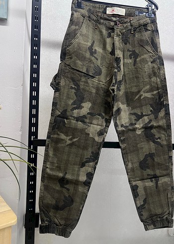 Kemerli Kamuflaj Desenli Erkek Pantolon - Görsel 2
