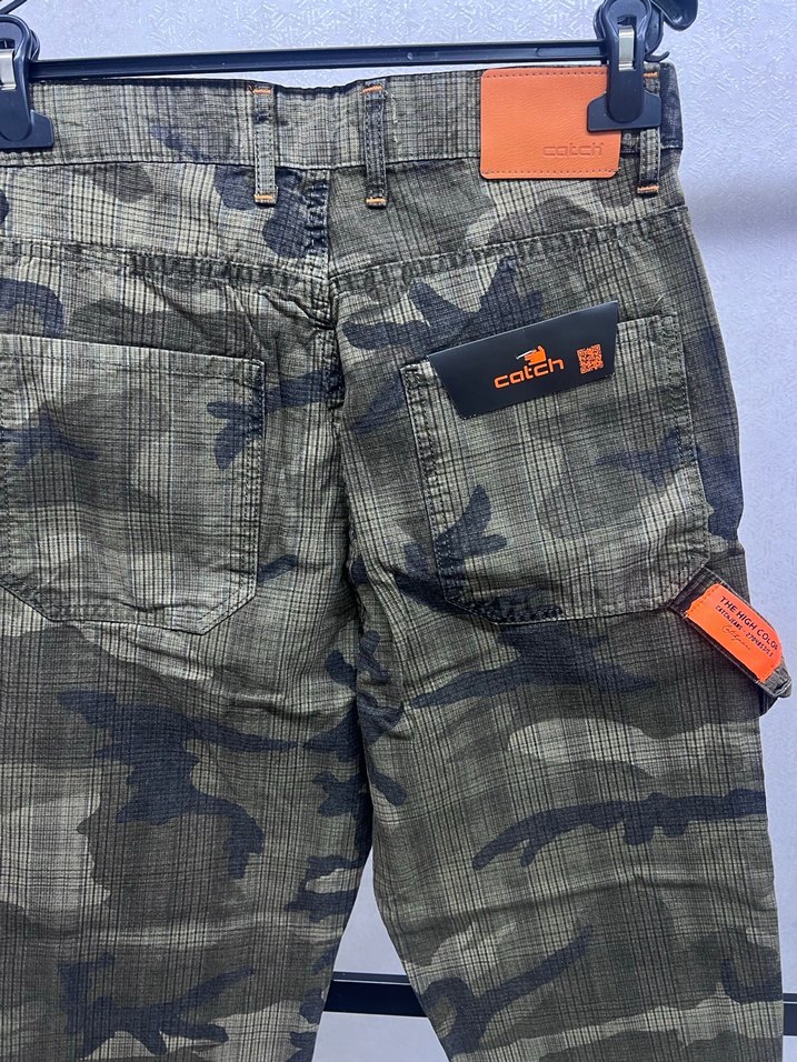 Kemerli Kamuflaj Desenli Erkek Pantolon - Görsel 5