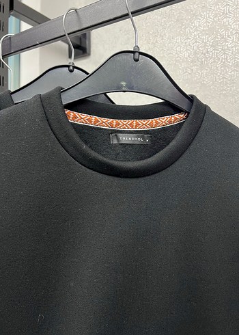 Siyah Oversize Sweatshirt - Görsel 5