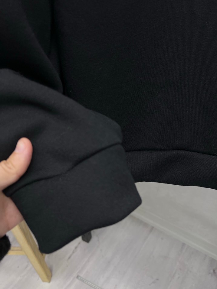 Siyah Oversize Sweatshirt - Görsel 3