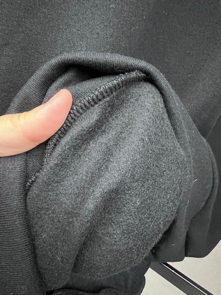 Siyah Oversize Sweatshirt - Görsel 4