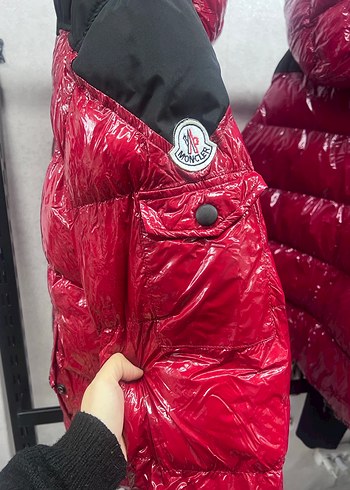 Kırmızı Fermuarlı Kadın Kışlık Mont - Görsel 4