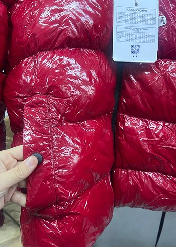 Kırmızı Fermuarlı Kadın Kışlık Mont - Görsel 2