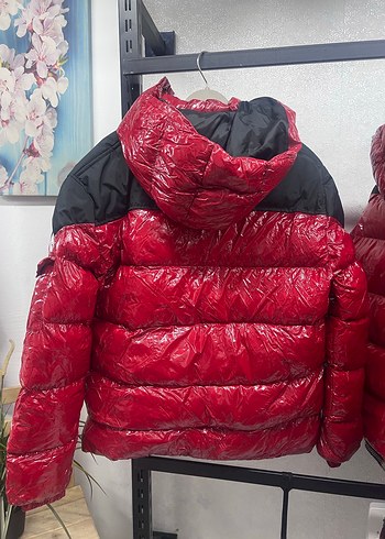 Kırmızı Fermuarlı Kadın Kışlık Mont - Görsel 5