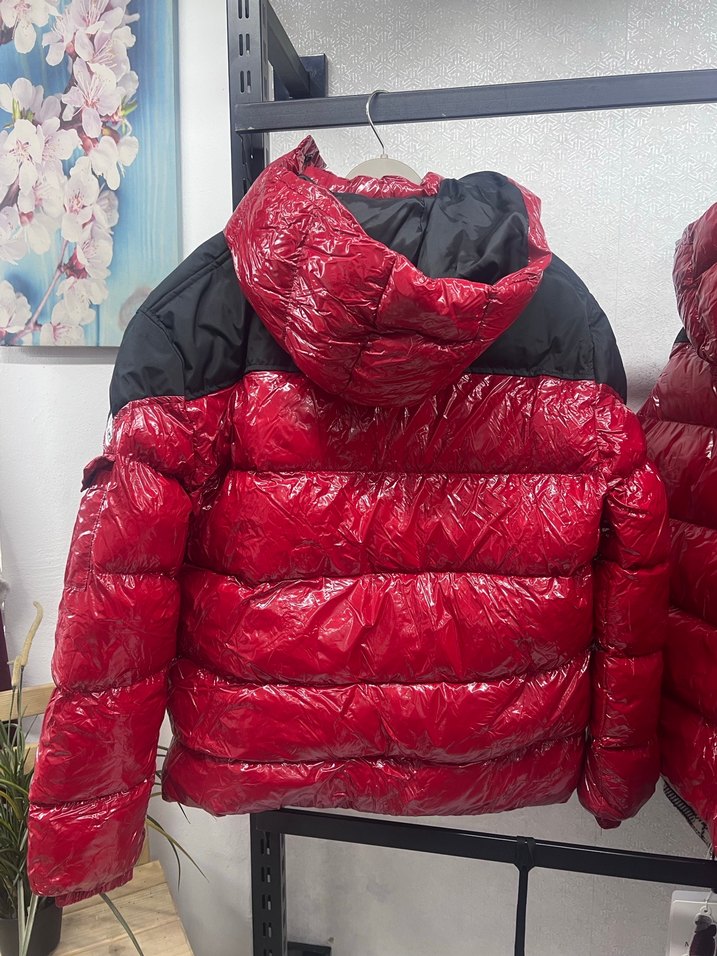 Kırmızı Fermuarlı Kadın Kışlık Mont - Görsel 5