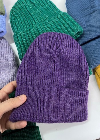 Çok Renkli Örgü kadın atkı bere - Görsel 9