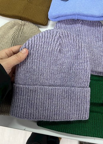 Çok Renkli Örgü kadın atkı bere - Görsel 10