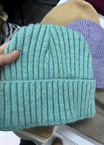 Çok Renkli Örgü kadın atkı bere - Görsel 11