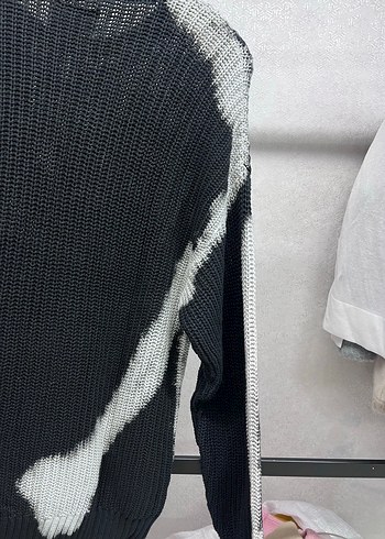 Gri Batik Desenli erkek kazak - Görsel 4