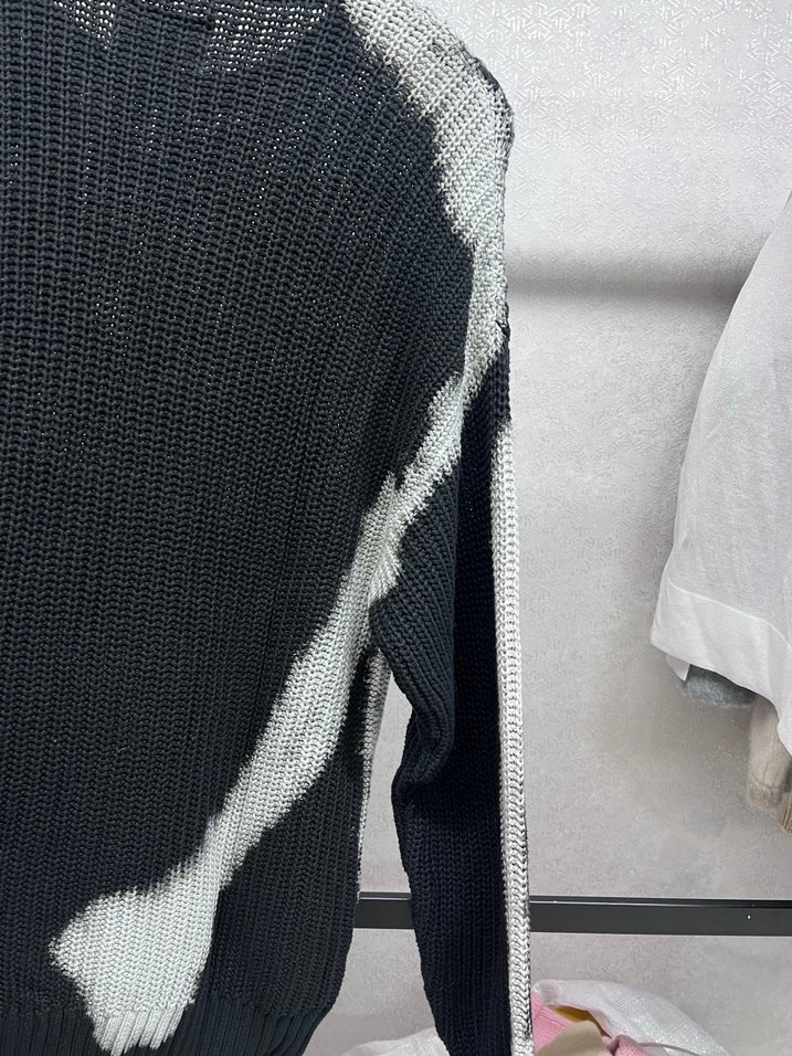 Gri Batik Desenli erkek kazak - Görsel 4