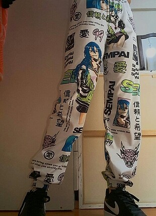 Anime desenli harajuku eşofman