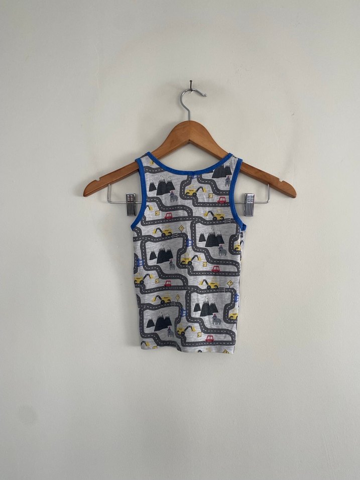 Çocuk Baskılı Gri Atlet - Görsel 2