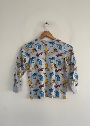 LC Waikiki Gri Baskılı Erkek Çocuk Pijama