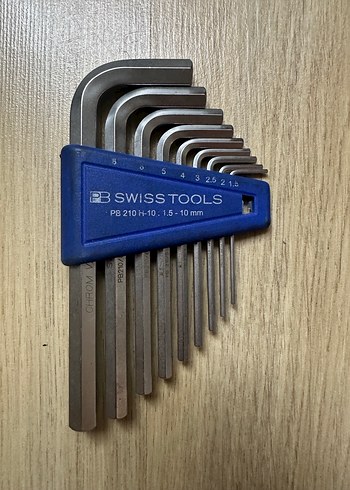PB Swiss Tools 10 Parça Allen Anahtar Seti