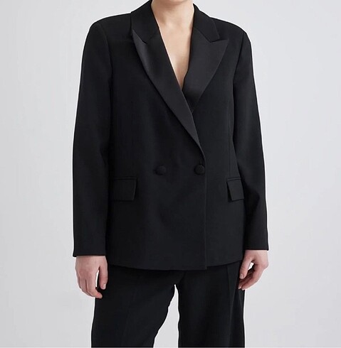Defacto Women Siyah Blazer Ceket