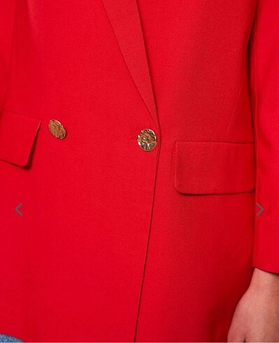 s Beden kırmızı Renk LC Waikiki Kırmızı Blazer Ceket