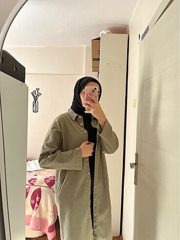 Diğer Yeşil trenchcoat