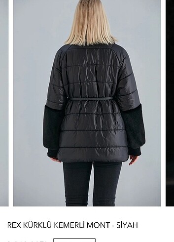 Zara Rex kürklü kemerli mont