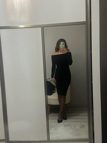 Diğer KAYIK YAKA TRİKO ŞIK ELBİSE