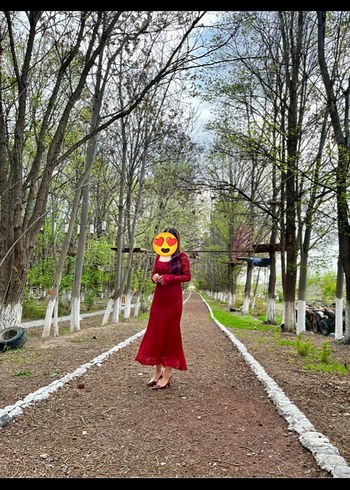 bordo abiye elbise
