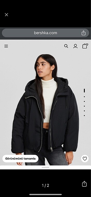Bershka Şişme Mont Etiketli M